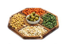 Petisqueira Gourmet Madeira e Porcelana Patê