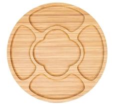 Petisqueira Grande Bambu 5 Repartições Mimo Style 30x2cm