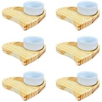 Petisqueira Jogo Servir Molhos Caldas 12pçs Porcelana ePinus