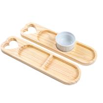 Petisqueira Madeira com Molho, Patê e Ramequim Mesa Posta