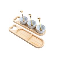 Petisqueira Madeira com Ramequim Garfinhos e Mesa Posta