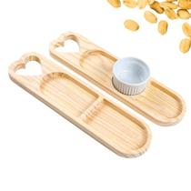 Petisqueira Madeira com Ramequim Mesa Posta