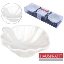 Petisqueira Molheira De Porcelana Folha Hauskraft Com 3 Peças 40ml 9,5x7,6x3cm Petisqueira Molheira De Porcelana Folha Hauskraft Com 3 Peças 40ml 9,5x7,6x3cm