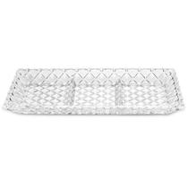 Petisqueira Molheira em Vidro com 3 Divisões 44cm Petiscos Petisqueira Molheira em Vidro com 3 Divisões 44cm Petiscos