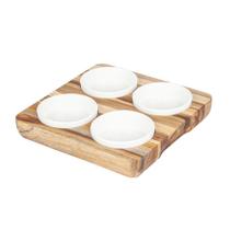 Petisqueira Multiuso Cozinha Churrasco C Potes Em Porcelana Petisqueira Multiuso Cozinha Churrasco C Potes Em Porcelana