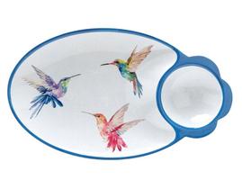 Petisqueira Oval Em Melanina Com Desenho Pássaros -Entrecasa Petisqueira Oval Em Melanina Com Desenho Pássaros -Entrecasa