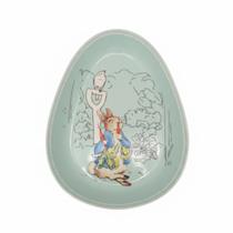 Petisqueira porcelana coelho azul páscoa 17 cm tok da casa