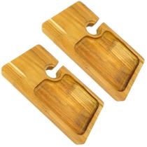 Petisqueira Porta Taças Madeira Premium 2pç