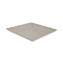 Petisqueira prato quadrado 24x24cm ecológico cinza Petisqueira prato quadrado 24x24cm ecológico cinza