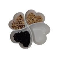 Petisqueira quad melamina 27,5x3,2cm c/4 div corac (cx-n) cp190801 un