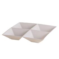 Petisqueira Quadrada Branca 4 Div LE CHEF 21,5x21,5x3,5Cm - Paramount Petisqueira Quadrada Branca 4 Div LE CHEF 21,5x21,5x3,5Cm - Paramount