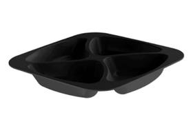 PETISQUEIRA QUADRADA PLÁSTICO COM 4 DIVISÓRIAS unidade PETISQUEIRA QUADRADA PLÁSTICO COM 4 DIVISÓRIAS unidade