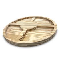 Petisqueira Redonda em Madeira Pinus Frios Aperitivos Festa