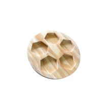 Petisqueira Redonda Tabua Madeira Pinus 5 Divisões