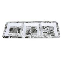 Petisqueira Retangular 3 Divisões Dc Batman Batmovel 26175