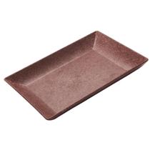 Petisqueira Retangular em Material Sustentável - Evo - IMBUIA