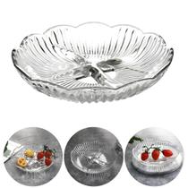 Petisqueira Tábua de Frios Redonda com 4 Divisórias em Vidro 18,3cm Para Queijos, Salames, Frios e Aperitivos Petisqueira Tábua de Frios Redonda com 4 Divisórias em Vidro 18,3cm Para Queijos, Salames, Frios e Aperitivos