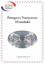 Petisqueira transp 4 divisórias c/10 unid - mini ovo páscoa, salgadinho, frios, azeitona (99915931)