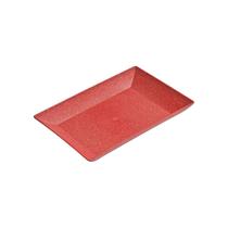 Petisqueira travessa Retangular servir 32cm Vermelho