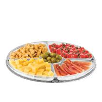 Petisqueira Vidro Monaco, Petisqueira de Vidro 2 Em 1 para Petiscos e Frios Ruvolo Petisqueira Vidro Monaco, Petisqueira de Vidro 2 Em 1 para Petiscos e Frios Ruvolo