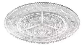 Petisqueira Vidro Petisco Tira Gosto Transparente 3 Divisões Petisqueira Vidro Petisco Tira Gosto Transparente 3 Divisões