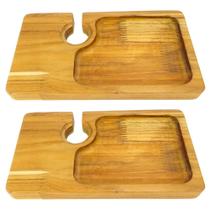 Petisqueiras De Madeira Suporte Para Taças Queijos e Vinhos