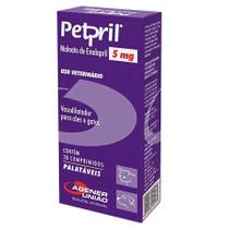 Petpril 5 mg 30 Comprimidos Vasodilatador Agener União