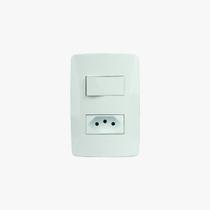 Petra Interruptor 1P+ Tomada 2P+T BR Mectronic