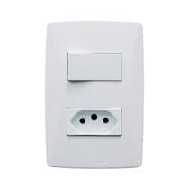 Petra Interruptor 1P+ Tomada 2P+T BR Mectronic