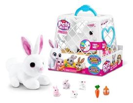 Pets Alive Mama Bunny Surprise Mamãe Coelha Interativa Com Som Candide