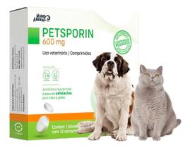 Petsporin 600mg Cães E Gatos 10 Blísteres X 12 Comprimidos - Mundo Animal