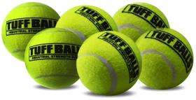 PetSport Tuff Ball Médio Pacote com 6 Bolas de 6,4 cm Brinquedo Não Tóxico para Cães