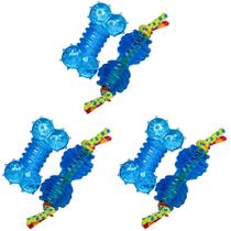 Petstages Mini Orka Juguetes para Perro Hueso y Mancuerna 6 Paquetes