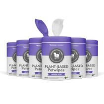 PetWipes Petkin, 200 toalhetes à base de plantas, 6 unidades para cães e gatos PetWipes Petkin, 200 toalhetes à base de plantas, 6 unidades para cães e gatos