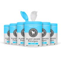 PetWipes Petkin, 200 toalhetes à base de plantas, 6 unidades para cães e gatos PetWipes Petkin, 200 toalhetes à base de plantas, 6 unidades para cães e gatos