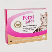 PETZI GATOS - cx. com 4 compr. - Ceva PETZI GATOS - cx. com 4 compr. - Ceva