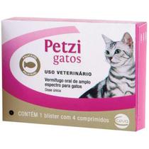 Petzi Gatos Palatável 4 Comprimidos