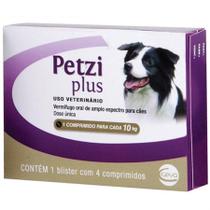 Petzi Plus Para Cães 4 Comprimido Para Cada 10kg Petzi Plus Para Cães 4 Comprimido Para Cada 10kg