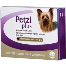 Petzi Plus Vermífugo 5kg Ceva - 4 comprimidos