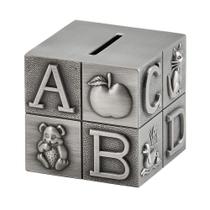 Pewter ABC Block Bank Creative Gifts International para crianças