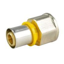 pex gás conector fixo fêmea 16x1/2 rosca fêmea