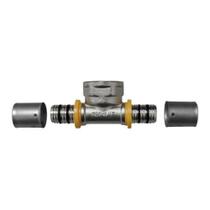 Pex Tee Com Saída Rosca Fêmea Para Gás 16x1/2 - Astra Pex Tee Com Saída Rosca Fêmea Para Gás 16x1/2 - Astra