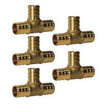 Pex Tee XFITTING Pex B Crimp Versão 25-6-2 = 5X 5/8 polegadas 5 peças