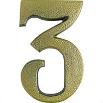 Pexcel Numero Colonial Bronze 3 - Kit C/10 Pc