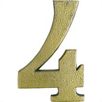 Pexcel Numero Colonial Bronze 4 - Kit C/10 Pc