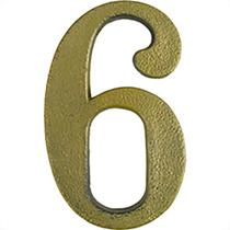 Pexcel Numero Colonial Bronze 6/9 - Kit C/10 Pc