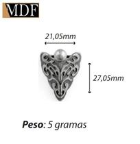 Pezinho Arabesco com Bola 2,1 X 2,7cm Caixa e Bandeja Artesanato