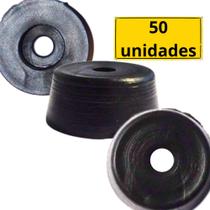 Pézinho Borracha para Guarda Roupa Sofá Cadeira Kit c/ 50 uni