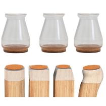 Pezinho Protetor Kit 12 Pçs 20Mm A 28Mm Transparente Feltro