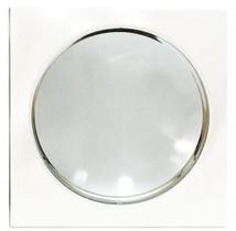 Pf. de emb. 178x178mm x h regulável-1 luz E27-c/Vidro fosco (80%) + Aro quadr. Níquel